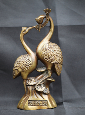 双鹤如意工艺品摆件天长地久