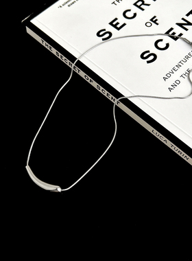 银色吊坠项链女款冷淡风