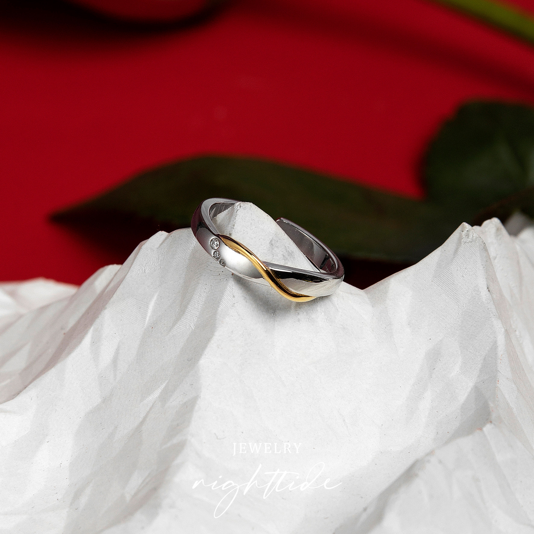 汐之一线光情侣原创设计纯银戒指 汐之首饰戒指/指环