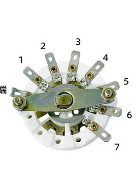 KCZ中号KCT大号波段开关多档旋转一二层2DW/6/7/8/9/2刀5位1刀11