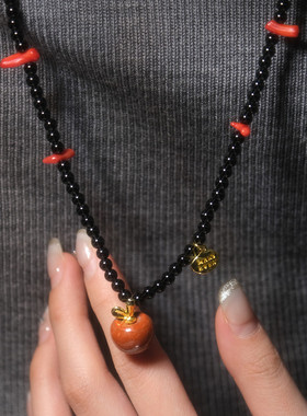 MARSEVEN红石小苹果项链