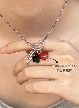 MARSEVEN  小幽灵项链套组趣味可拆卸锁骨链原创小众设计2025新品