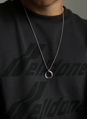 acc收藏夹蔡徐坤同款双环项链