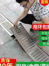 304 stainless steel sulcus cover grid Kitchen Gutter Cover cover Sewer Rainwater Grate anti-slip Gutter Lid