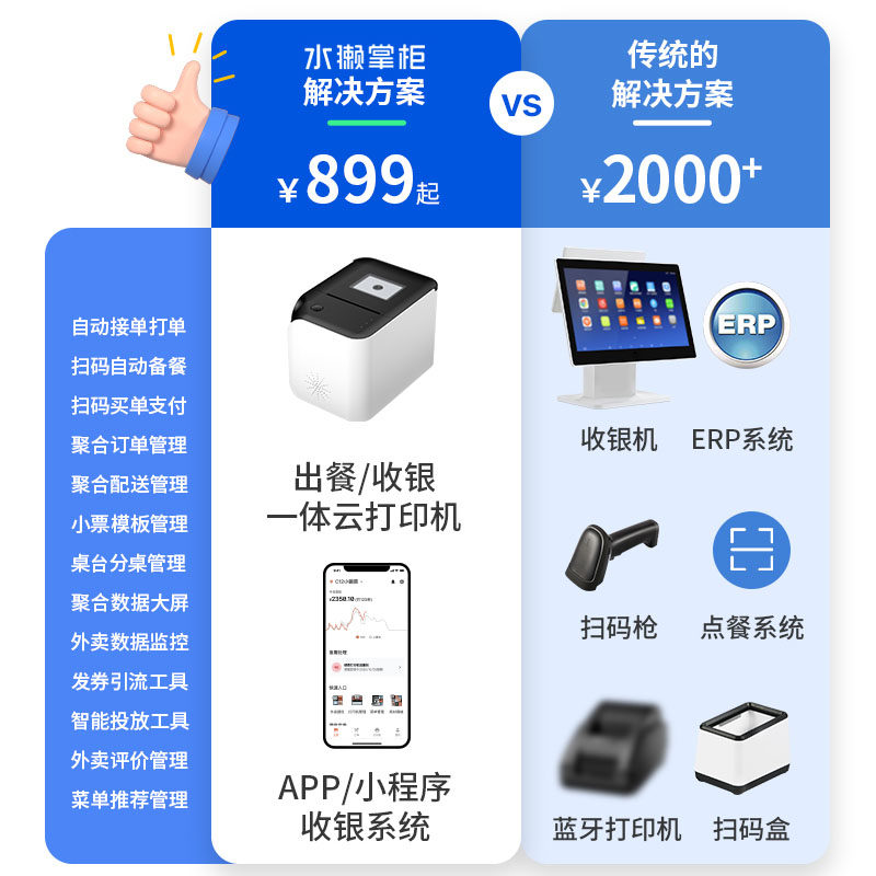 水獭掌柜餐饮收银系统管理收款机 水獭掌柜收款机