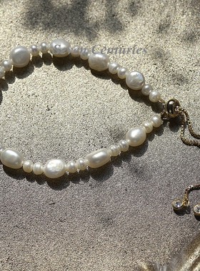 花式不规则珍珠手链女复古闺蜜