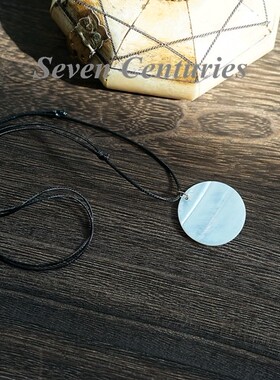 南洋珍珠母贝吊坠夏日银丝