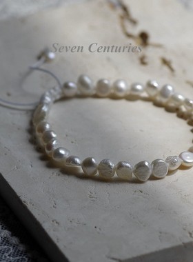 微瑕小米粒珍珠手链淡水巴洛克女