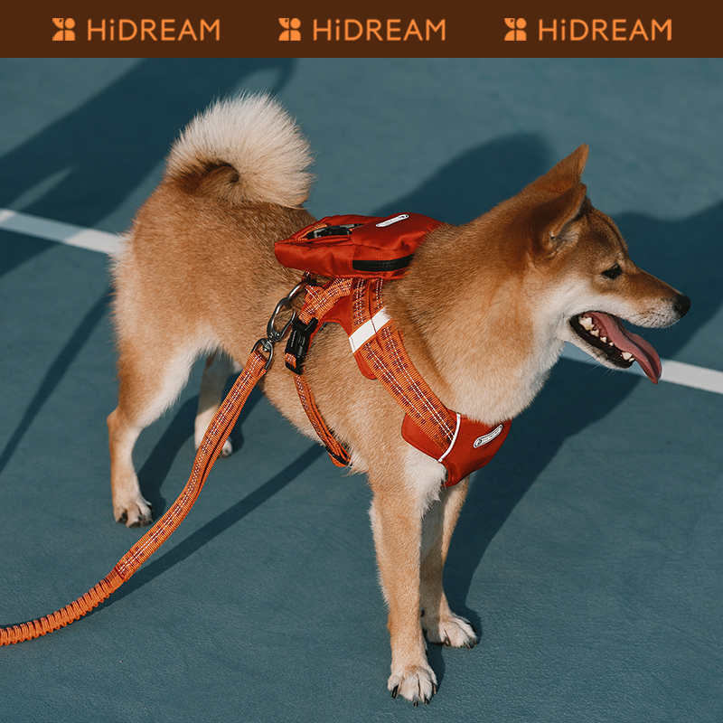 HiDREAM啵啵狗狗牵引绳防爆冲幼犬遛狗绳子狗链背心式宠物胸背带 - 图3