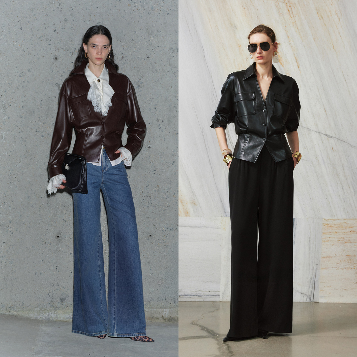 LYNEE 高端大牌棕色皮衣外套女2025冬季高级感复古蛋白PU皮夹克,淘宝优惠券,粉丝福利购,淘宝优惠卷