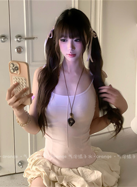 新中式几何不规则咖色圆环项链