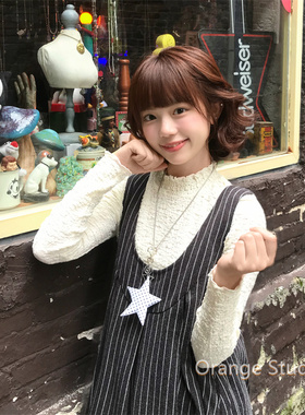 日系古着感波点星星音符项链