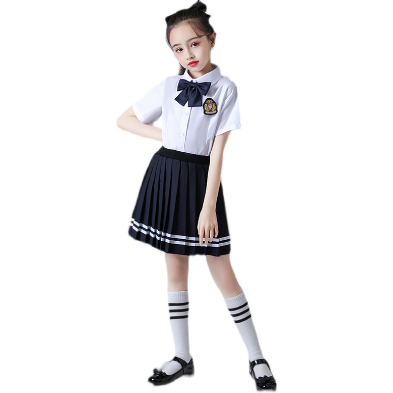 幼儿园园服小学生校服夏季毕业照六一儿童大合唱团演出服诗歌朗诵