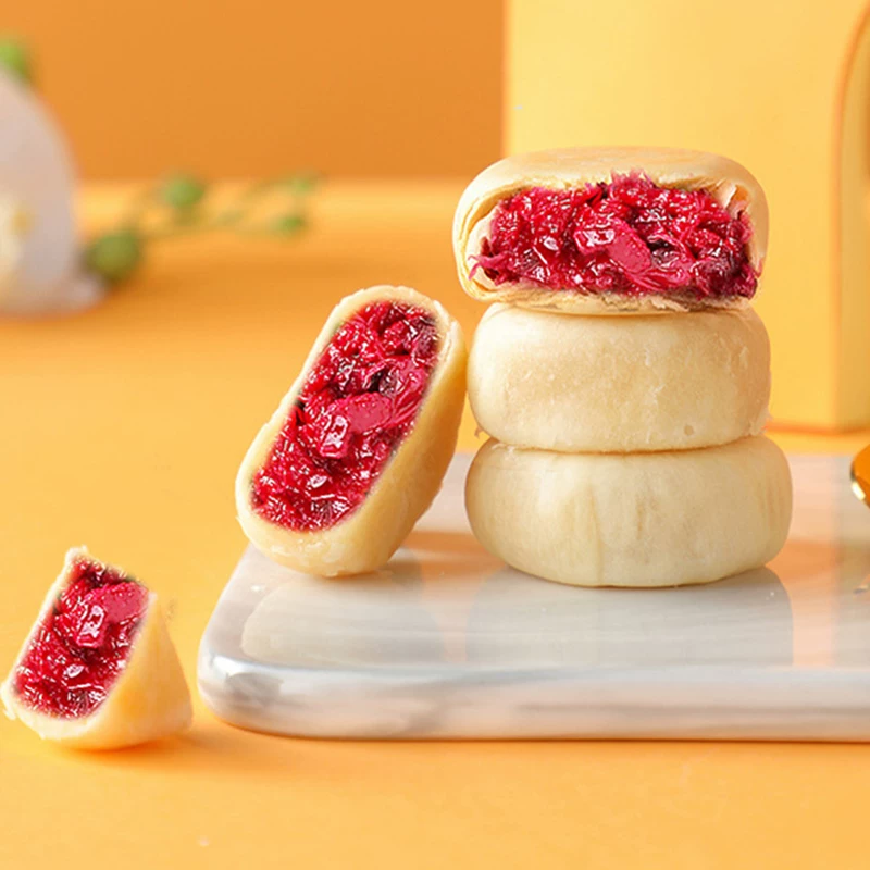 Кейк с розой-зарослью из Юньнань, матча-аромат, традиционные китайские пирожные, повседневная закуска, набор из полного коробки