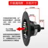 Air-cooled diesel micro-tiller no-pull starter 170F173F178F186F188F192F hand crank start