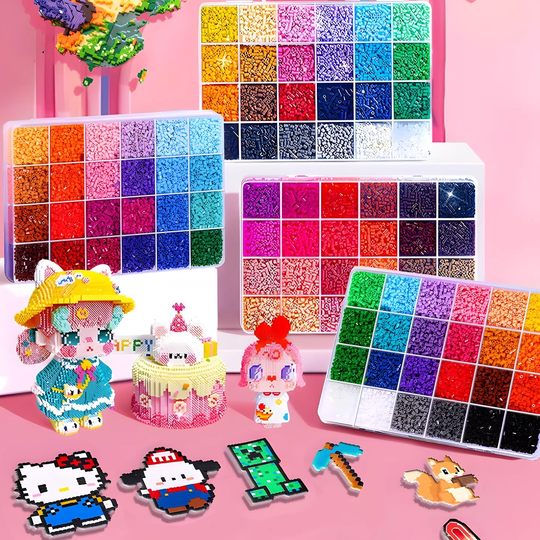 手工diy材料包拼豆豆全套玩具融合立体拼豆mard补充包套装工具笔