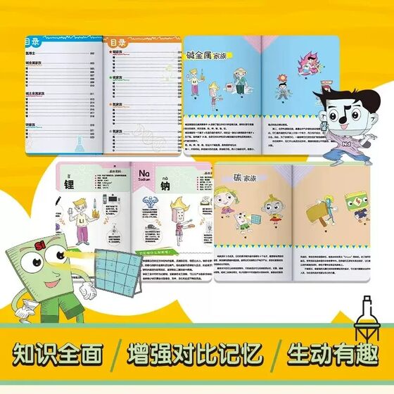 Fun cartoons allow children to understand 118 chemical elements, easily memorize the elements, cultivate learning interest and enlightenment