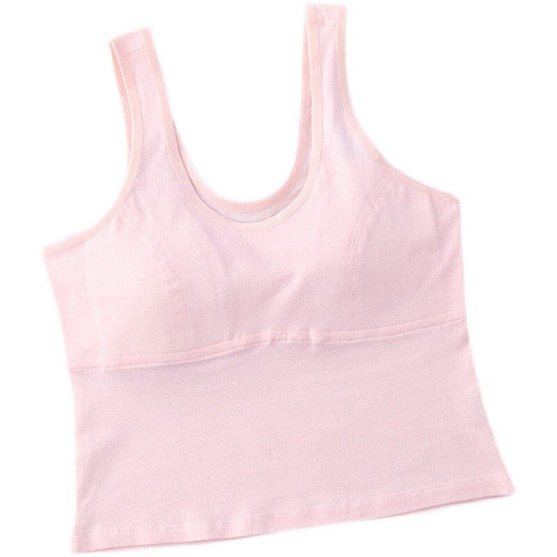 Girls' underwear development period 12-year-old student sports vest 10-14 girls backing sling strapless summer thin