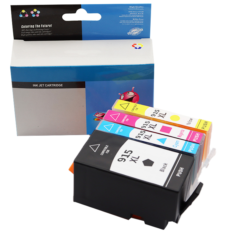 适用惠普HP915XL墨盒HP officejet pro 8020 8018 8010 8012 8022 8026打印机墨盒HP919XL HP915 BK C M Y - 图1