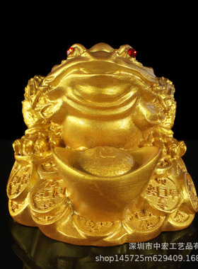 合成树脂中式新款树脂金装饰摆件