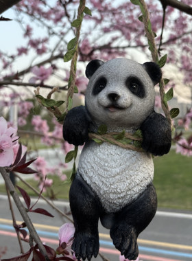 熊猫挂件亲子兔子装饰