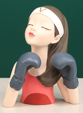 美妆女孩树脂橱窗结婚送礼装饰品