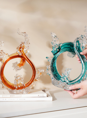 艺术琥珀色财源滚滚摆件