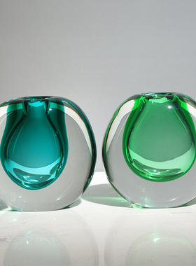 摆设花瓶轻奢风玻璃样板房艺术品