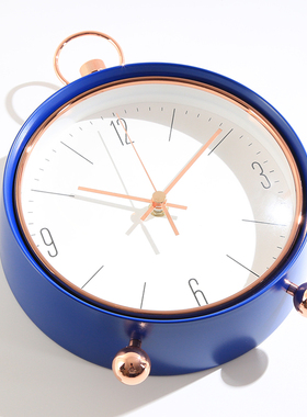 新中式轻奢创意座钟家客厅钟表摆件台式家用静音时钟卧室桌面挂钟