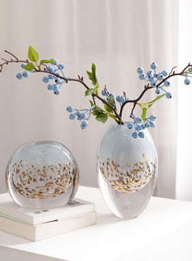 彩色花瓶高档水培插花