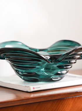 加厚四叶草果盘简约客厅样板间售楼处茶几桌面干果收纳盘摆件