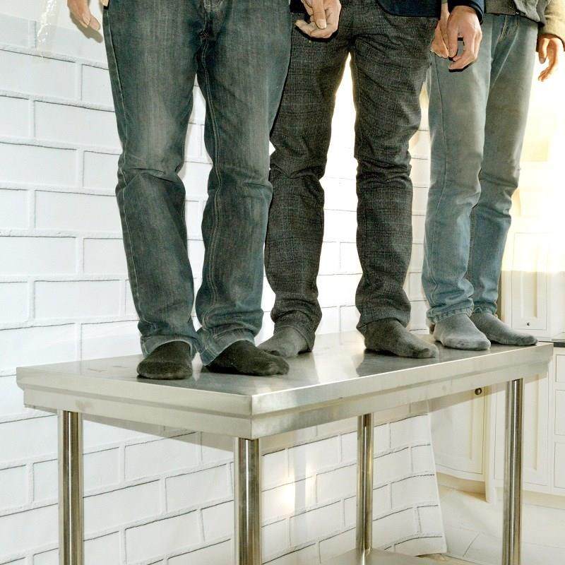 加厚不锈钢工作台切菜桌子厨房操作台厨房案板打荷台库房打包台面,淘宝优惠券,粉丝福利购,淘宝优惠卷