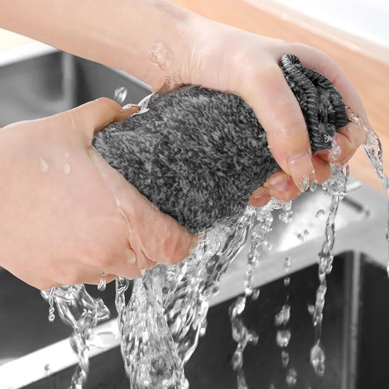 Dish Washing Wipe Cloth Microfiber Cleaning Cloth Dishcloth - 图2