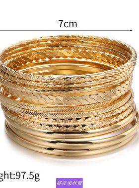 12pcs alloy Women bracelet suit accessories bohemia