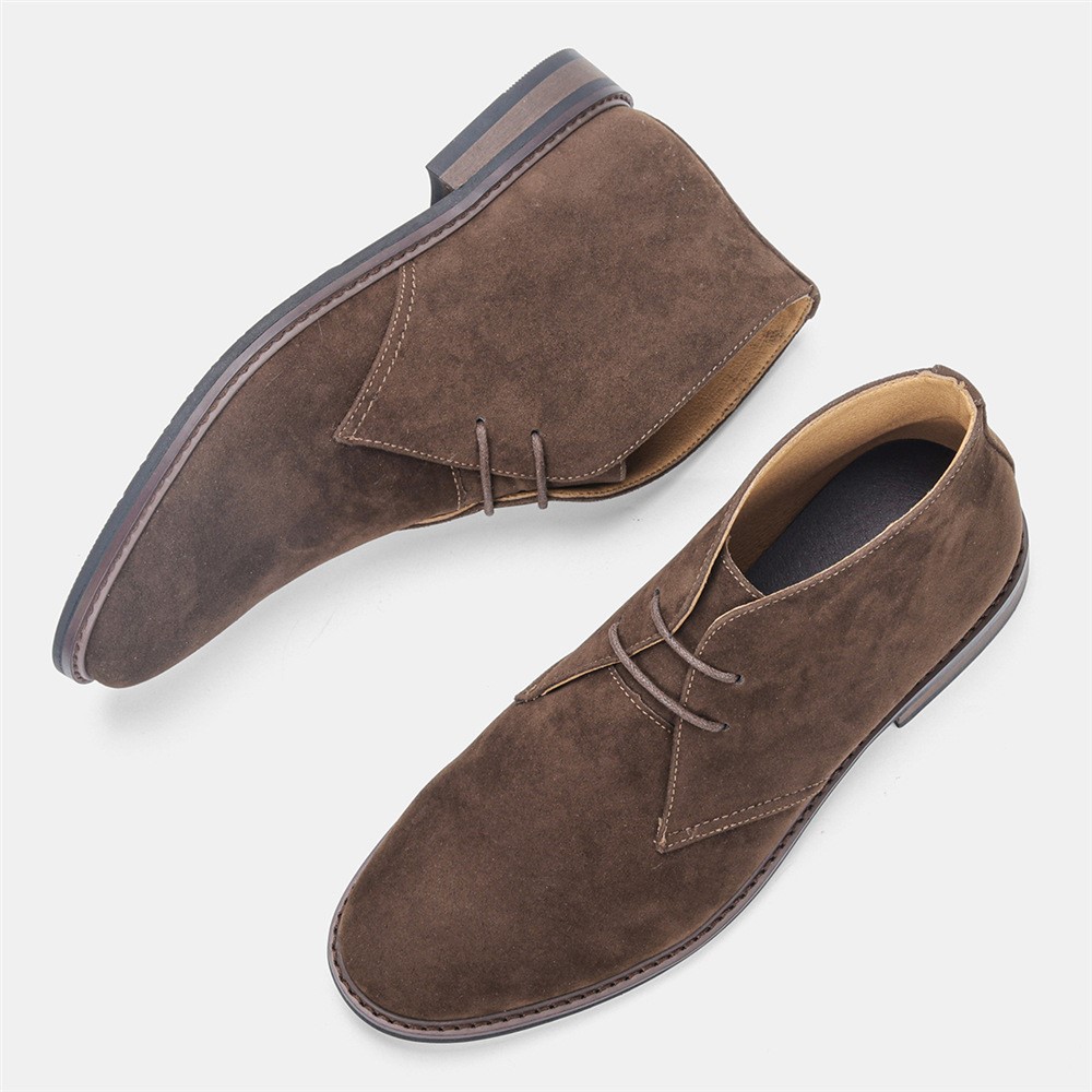 Men Desert Boots Retro American style Male Ankle Boots沙漠靴 - 图3