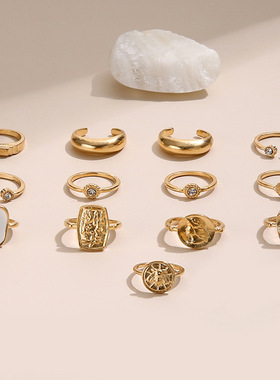 Adjustable diamond-encrusted rings are popular热销流行关节戒