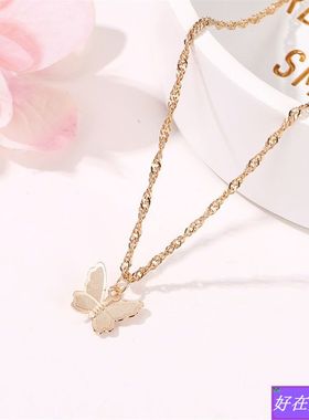 Hot selling temperament clavicle chain butterfly necklace