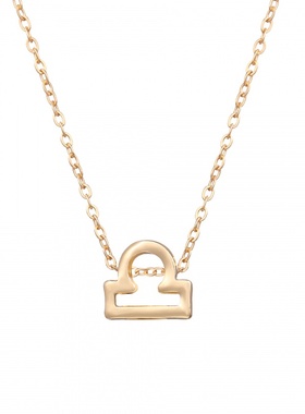12 Zodiac alloy pendant gold silver choker women necklace