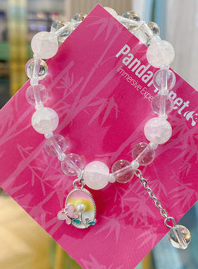 滴油蝴蝶花朵新款仿水晶简约百搭小众高级感手链串珠手串摆摊