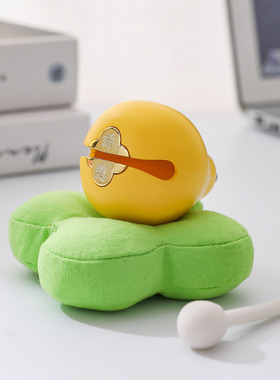 敲无鸭梨小木鱼装饰摆件