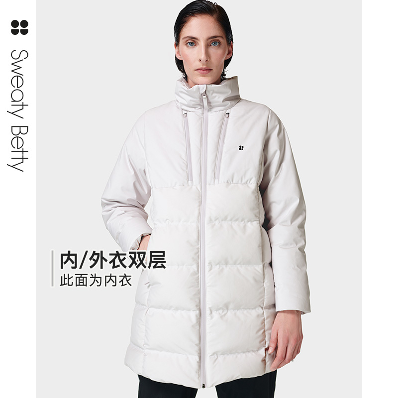 SweatyBetty Climate防泼水保暖三合一滑雪长款羽绒服外套SB8626A - 图1