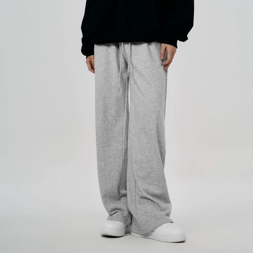 Демисезонные брендовые спортивные штаны подходит для мужчин и женщин в стиле хип-хоп, в американском стиле, свободный прямой крой