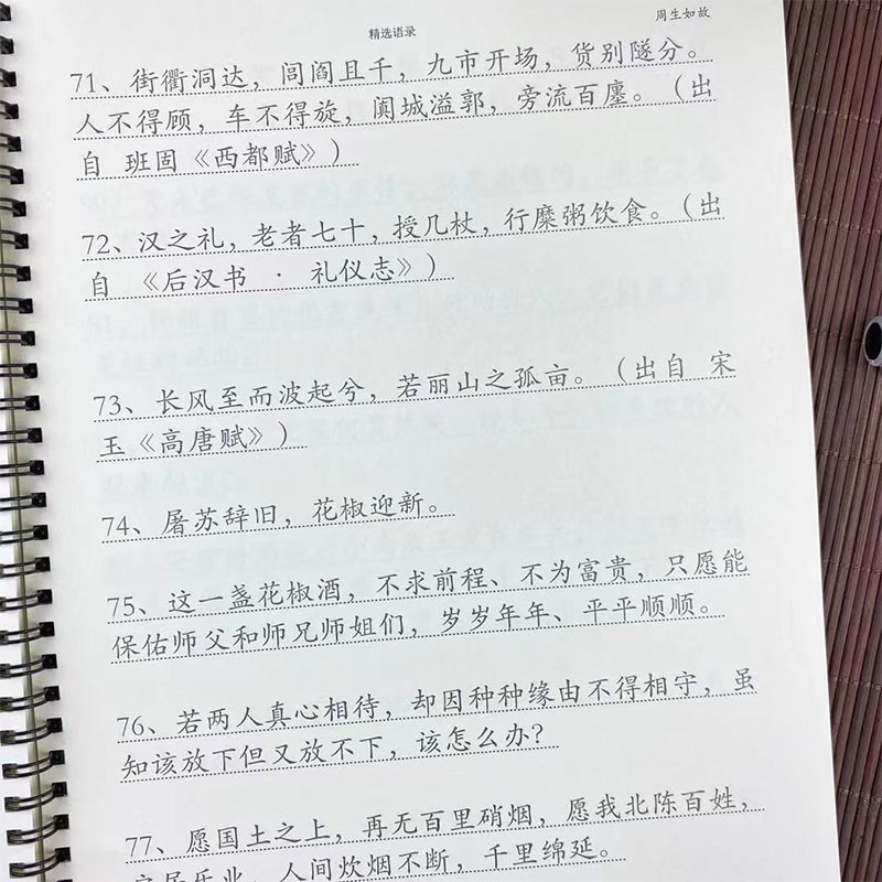 周生如故周边歌词语录字帖女生楷书瘦金体簪花小楷学生成人练字帖-图2