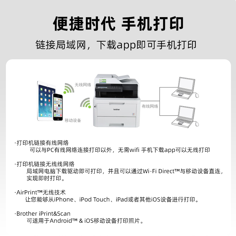 兄弟MFC-L8900CDW/9350CDW/9150CDN/DCP-9030CDN彩色激光打印机 - 图2