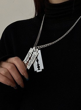 合金水波链男女项链潮酷