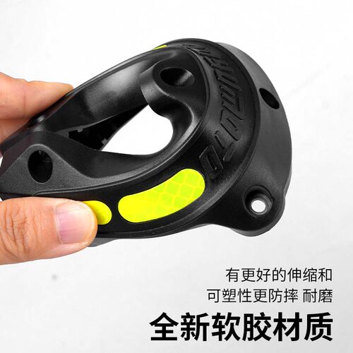 摩托车踏板车22mm护杠防摔块通用25mm保险杠缓冲保护胶套防摔胶垫 - 图0