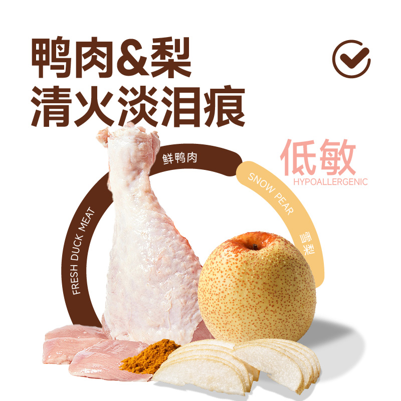 【新品试吃】派膳师低温烘焙狗粮试吃装小中大型犬6包鸭肉梨口味 - 图1