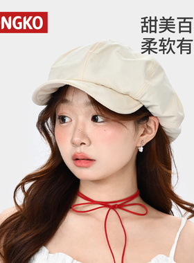 2025新款云朵画家帽子女