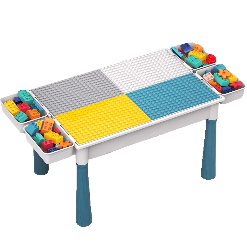 儿童多功能大颗粒积木桌男女孩早教益智拼装玩具动脑宝宝生日礼物,淘宝优惠券,粉丝福利购,淘宝优惠卷