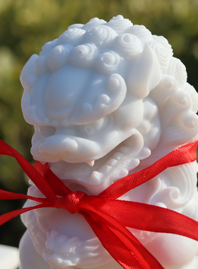 石狮子一对小号摆件家用看门中式庭院门口家居石雕客厅装饰摆件